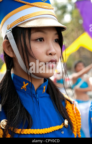 Taiwan, Kaohsiung, festa delle lanterne, ritratto Foto Stock