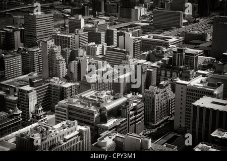 Paesaggio di Johannesburg, Sud Africa. Preso dal 'Top d'Africa" il Carlton centro dell'Africa di edificio più alto