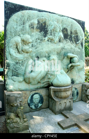 Cimitero Monumentale di Milano, Italia (cimitero monumentale) Foto Stock