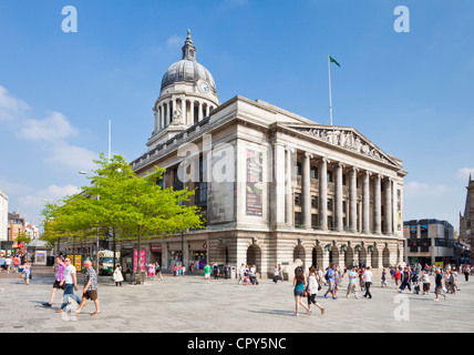 Consiglio casa nel vecchio Nottingham la piazza del mercato di Nottingham Nottinghamshire Inghilterra GB UK Europa Foto Stock