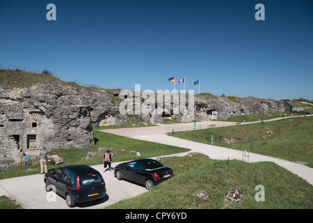 Vista generale di Fort Douaumont, vicino a Verdun, Francia. Foto Stock