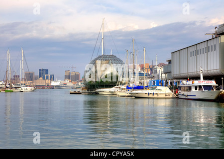 Biosfera, Porto Antico, Genova, liguria, Italy Foto Stock