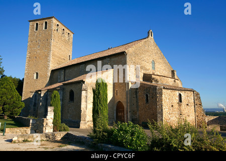 Francia, Vaucluse, Bollene, Saint Martin chiesa collegiata, decimo secolo e ricostruito 12th, 16th, xvii secolo Foto Stock