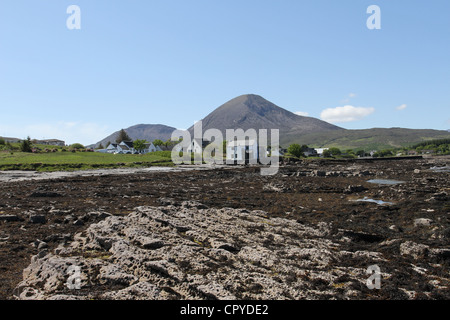 Broadford e beinn na caillich isola di Skye in Scozia giugno 2012 Foto Stock