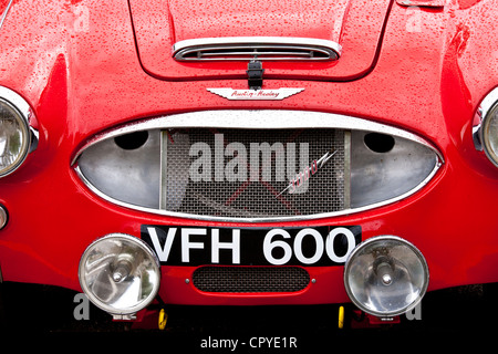 Austin Healey 3000 auto in auto classica al rally di Brize Norton in Oxfordshire, Regno Unito Foto Stock