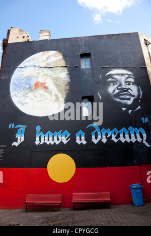 Io ho un sogno, murale, King St, Newtown, Sydney, Australia Foto Stock
