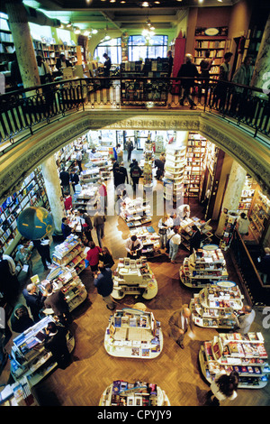 Argentina, Buenos Aires, la Recoleta District, Avenida Florida, El Ateneo Book shop in un vecchio teatro Foto Stock