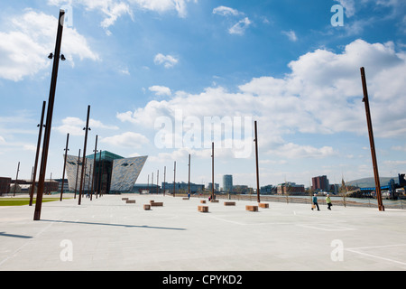 Scalo di alaggio su cui Titanic e Olympic sono state costruite, Belfast Irlanda del Nord Foto Stock