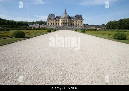 Vaux-le-Vicomte Chateau, Seine-et-Marne, Francia, Europa Foto Stock