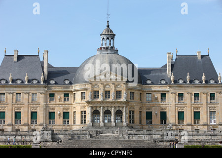 Il castello di Vaux le Vicomte Chateau, Seine-et-Marne, Francia, Europa Foto Stock