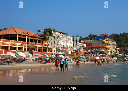 India Kerala State, località balneare di Kovalam Foto Stock