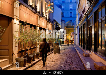 Francia, Parigi Saint Germain des Pres District, Cour du Commerce Saint André di Odeon Foto Stock