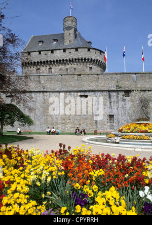 Francia, Ille et Vilaine, Saint Malo, bastione delle ville vicino (borgo fortificato) Foto Stock