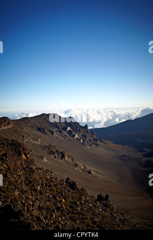 Haleakala, scudo Vulcano Haleakala National Park, Maui, Hawaii, STATI UNITI D'AMERICA Foto Stock