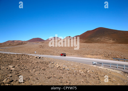 Vulcano Mauna Kea, Big Island, Hawaii, STATI UNITI D'AMERICA Foto Stock