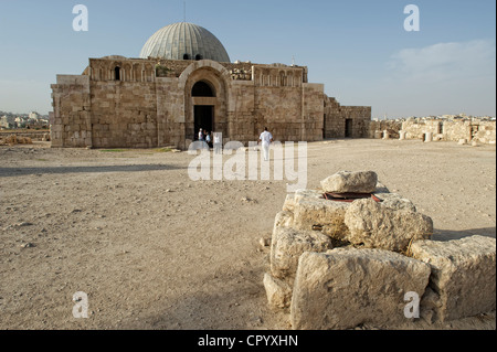 Cittadella di Amman, la capitale del Regno Hascemita di Giordania, Medio Oriente e Asia Foto Stock