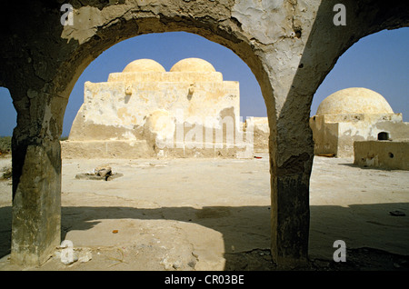 La Tunisia, Medenine Governatorato, isola di Djerba, una moschea Foto Stock