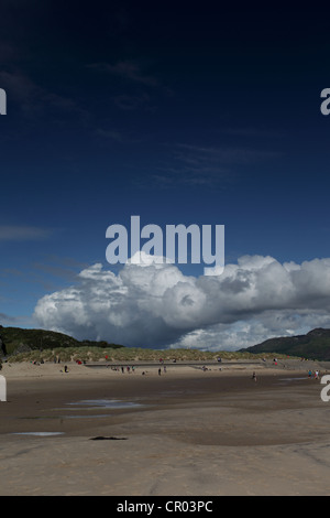 Meta di vacanze Barmouth in Wales UK Foto Stock