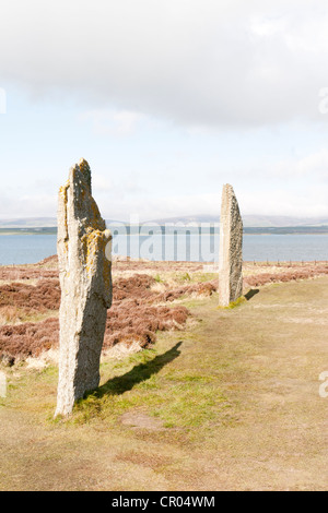 L'anello di Brodgar sulle isole di Orkney Foto Stock