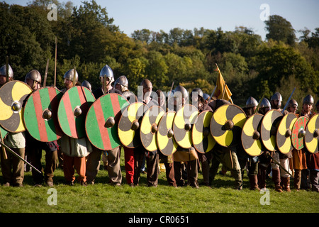 Regno Unito. In Inghilterra. Rievocazione storica del 1066 Battaglia di Hastings. East Sussex. Foto Stock