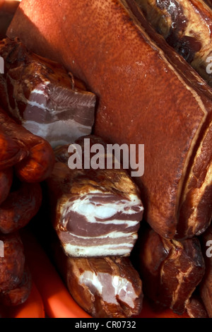 Tradizionale cibo rumeno, deve precisare in particolare per il mese di dicembre. Foto Stock