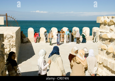 Egitto, Basso Egitto, la Costa mediterranea, Alessandria, Qaytbay (Qait Bey) Fort Foto Stock