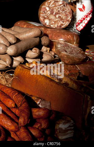 Tradizionale cibo rumeno, deve precisare in particolare per il mese di dicembre. Foto Stock