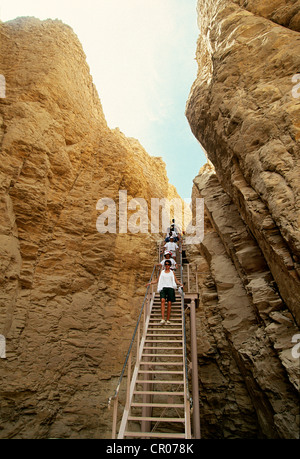 Egitto Alto Egitto, Valle del Nilo, frazioni di Luxor, Tebe necropoli UNESCO Patrimonio Mondiale, area occidentale, scale in Foto Stock