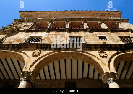 Palacio de los Duques de San Carlos, Trujillo, Estremadura, Spagna, Europa Foto Stock