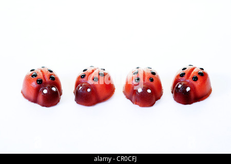 Ladybugs di marzapane Foto Stock