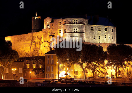 Francia, Ardeche, il castello di Tournon sur Rhone Foto Stock