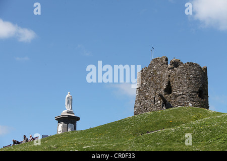 La collina del castello in Tenby Foto Stock