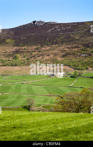 Simons sedile in Wharefdale Yorkshire Dales Inghilterra Foto Stock