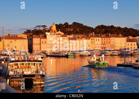 Francia, Var, Saint Tropez, Saint Tropez Harbour Foto Stock