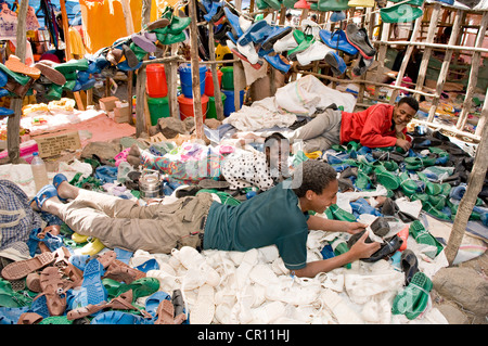 Etiopia, Amhara Region, Lalibela, il mercato del sabato Foto Stock