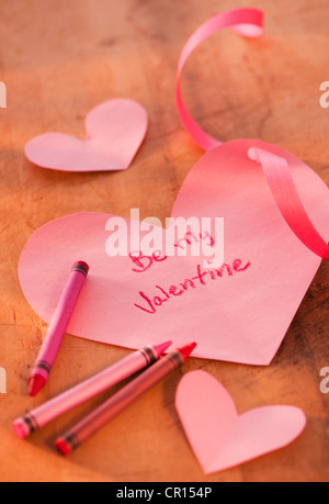 Close up di San Valentino, scheda studio shot Foto Stock