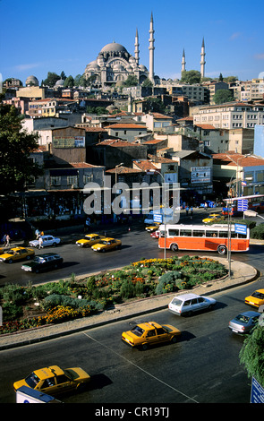 Turchia, Istanbul, centro storico Patrimonio Mondiale UNESCO, Distretto di Suleymaniye, di Suleymaniye Camii (Moschea Suleymaniye) integrato Foto Stock