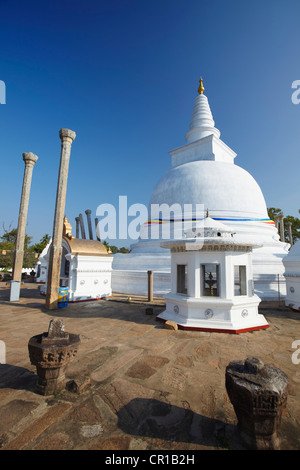 Thuparama Dagoba, Anuradhapura (Patrimonio Mondiale dell'UNESCO), Nord provincia centrale, Sri Lanka Foto Stock