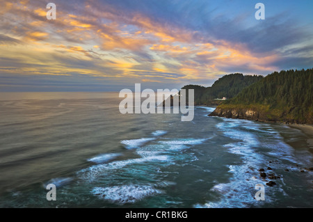 Stati Uniti d'America, Oregon, Coos County, Testa Heceta Foto Stock