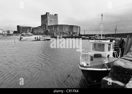 Castello di Carrickfergus, un castello normanno, County Antrim, Irlanda del Nord, Regno Unito, Europa, PublicGround Foto Stock