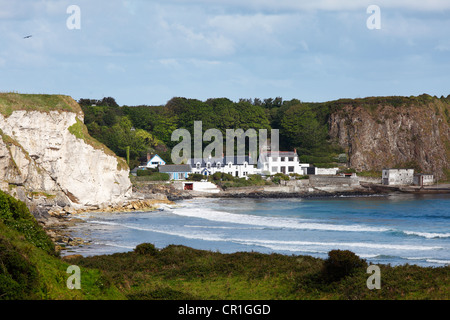 Portbradden, costa di Antrim, County Antrim, Irlanda del Nord, Regno Unito, Europa, PublicGround Foto Stock