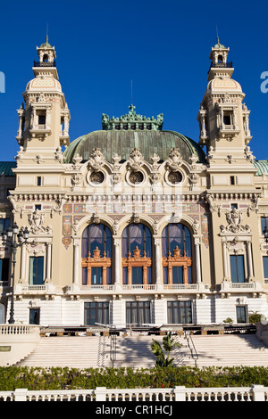 Principalty di Monaco, Monaco, Casinò di Monte Carlo, proprietà della Societe des Bains de Mer Foto Stock