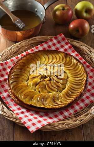 Tarte fine aux pommes francese crostata di Apple Foto Stock