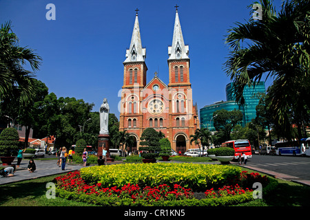 La cattedrale di Notre Dame, la città di Ho Chi Minh, Vietnam Foto Stock