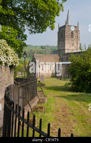 Chiesa di Santa Maria, Wirksworth, Derbyshire, Inghilterra Foto Stock