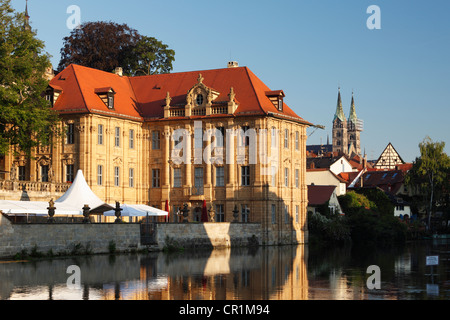 Villa Concordia, Cattedrale di Bamberga Regnitz, Bamberg, Alta Franconia, Franconia, Baviera, Germania, Europa PublicGround Foto Stock