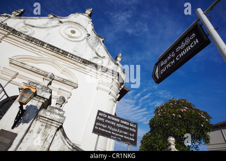 Chiesa olandese riformata, Galle, sud della provincia, Sri Lanka Foto Stock