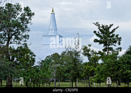 Ruvanvelisaya Dagoba, Anuradhapura, Sri Lanka Foto Stock