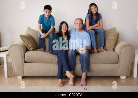 Stati Uniti, California, Los Angeles, ritratto di famiglia Foto Stock