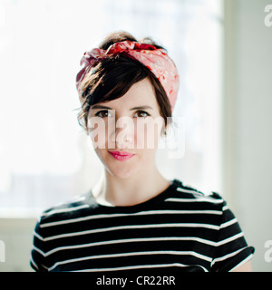 Ritratto di giovane donna Foto Stock